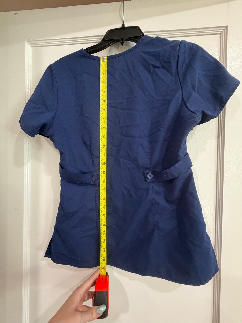 Grey's Anatomy Navy Medical Scrub Top by Barco - Picture 7 of 7